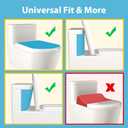 4our Kiddies Baby Toilet Lock (2 Pack) for Child Safety, Baby Proof Toilet Seat Lock with 2 Extra Pallet Fit for Most Standard Toilet, Easy Intallation Toilet Lid Lock with 2 Extra 3M Adhesive