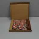 6 Pcs Christmas Gingerbread Table Decorations - Gingerbread Candy Wooden Centerpiece Xmas Decorations for Home Farmhouse Office Tabletop Decor (Colorful)