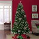 7 x Tree of Life Ornament Christmas Decoration Christmas Tree Ornaments Gift Round Ceramic Bauble Present Holiday Keepsake