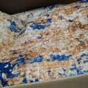 Extra Large Washable Area Rug for Living Room, 9'x12', Navy & Gold