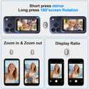 Magnetic Vlog Selfie Monitor Screen for iPhone 17 & Android, 4K Wireless Video Recording with Remote Zoom & Shoot, Content Creator Essentials Back Camera Monitor for vlogging YouTube TikTok