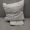 20x20 Decorative Throw Pillow Inserts-Down Feather Pillow Inserts-Square-Cotton Fabric-Set of 2-White