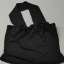 Abasona Women's Sexy Halter Tube Tank Crop Tops Strapless Slim Fitted Y2k Bandeau Top Off Shoulder Basic Cami Shirts, Black, S