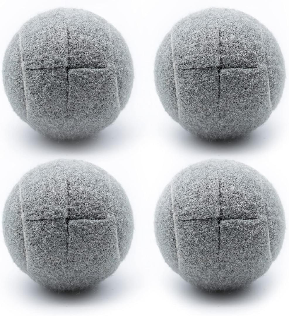 Magicorange 4 PCS Precut Walker Tennis Balls for Furniture Legs and Floor Protection, Heavy Duty Long Lasting Felt Pad Glide Coverings