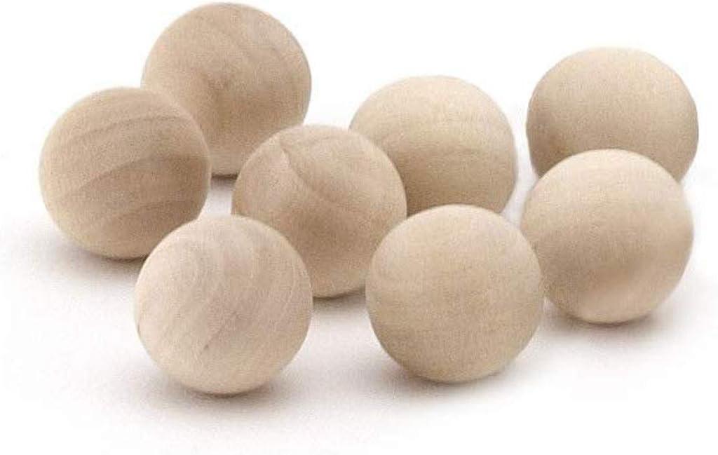 Hygloss Products Wood Craft Balls - Unfinished Natural Wooden Ball  1-1/4 Inches, 8 Pack