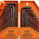 HORUSDY 32-Piece Hex Key Set with Another Torque Handle, Allen Wrench Set Inch/Metric MM(0.7mm-10mm) SAE(0.028"-3/8)