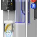 C5 Countertop Reverse Osmosis Water Filter, Hot and Cold RO System-3s Instant Hot, 6 Temp Settings 7-Stage RO Filtration Dispenser, NSF/ANSI372/42/58, Portable Pitcher, 3:1 Pure to Drain (Silver Gray)