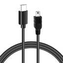 USB C to Mini USB Cable 4 Feet, USB C to Mini 5-Pin Charging & Sync Data Cord, Compatible with Texas Instruments Calculators, PS3 Controller, Digital Camera, MP3 Player and More