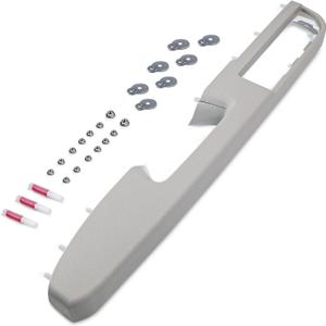 926-740 Front Left Driver Side Armrest Repair Kit Fit for Chevy Silverado Suburban Tahoe Avalanche For GMC Sierra Yukon 2010-2014 Door Panel with Release Handle Above Armrest 27In - Gray -GM# 84127281