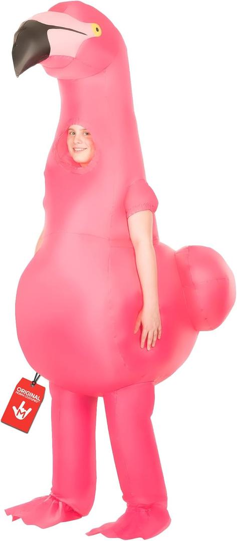 Morph Flamingo Inflatable Costume, Kids Inflatable Flamingo Costume, Flamingo Blow Up Costume, Blow Up Flamingo Costume