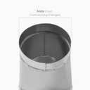 45 Degree 8 x 6 x 6 Inch Y Shape Duct Splitter - Metal 3 Way Connector - Galvanized steel - Duct Adapter - for Dryer Vent, Exhaust Fan, Hose, Home or Industrial HVAC Exhaust Ventilation
