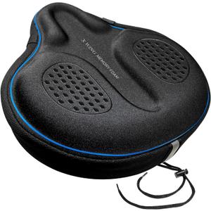 X WING Bike Seat Cover Padded with Memory Foam, Bicycle Saddle Soft for Men Women, Comfort Exercise Cycle Seats Cushion Padded Fits Stationary Bikes, Spin, for Indoor and Outdoor Cycling