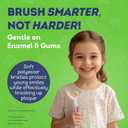 MOUTHWATCHERS Soft Childrens Flossing Manual Toothbrush, Set of 2, Blue Toothbrushes for Kids & Teens, Ultra Clean, by Dr. Plotka's