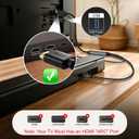 192KHz HDMI ARC to Optical Audio Adapter 6.6FT,ARC to Optical Audio Extractor Cable,Plug & Play, AR C to O ptical Audio Adapte for HDTV to Soundbar,Amplifier-[No CEC]