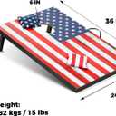 Cornhole Board Set MDF Wood - Choose 3x2' or 4x2' Size | Portable, Includes 8 Cornhole Bags, for Backyard, Camping, and Outdoor Tailgating
