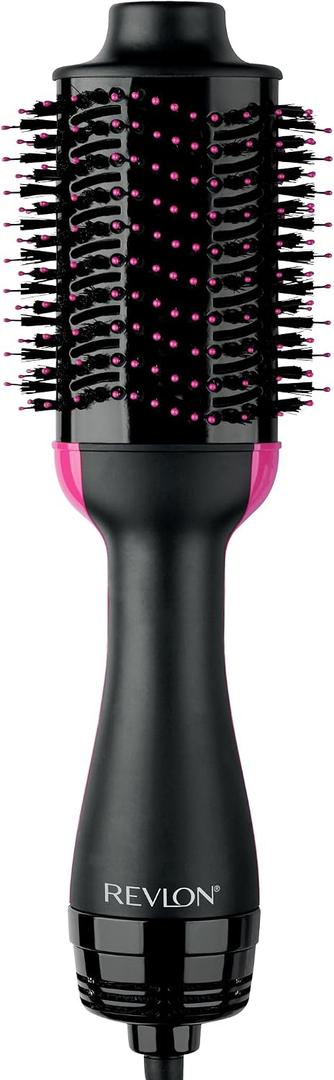 REVLON One-Step Volumizer Hair Dryer and Styler Easy Salon-Style Blowouts Less Frizz, More Shine, and Reduced Heat Damage, for All Hair Types and Lengths (Black)