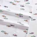 Eddie Bauer Kids - Twin XL Sheet Set, Ultra-Soft Microfiber Bedding with Fully Elastic Fitted Sheet, Kids Bed Set with Pillowcase, Easy Care Bedding (Fish Lake)