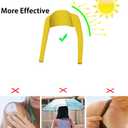 Advanced Cooling Shawl Arm Sleeve Sun Protection Comfortable & Breathable for Women Men (Yellow)