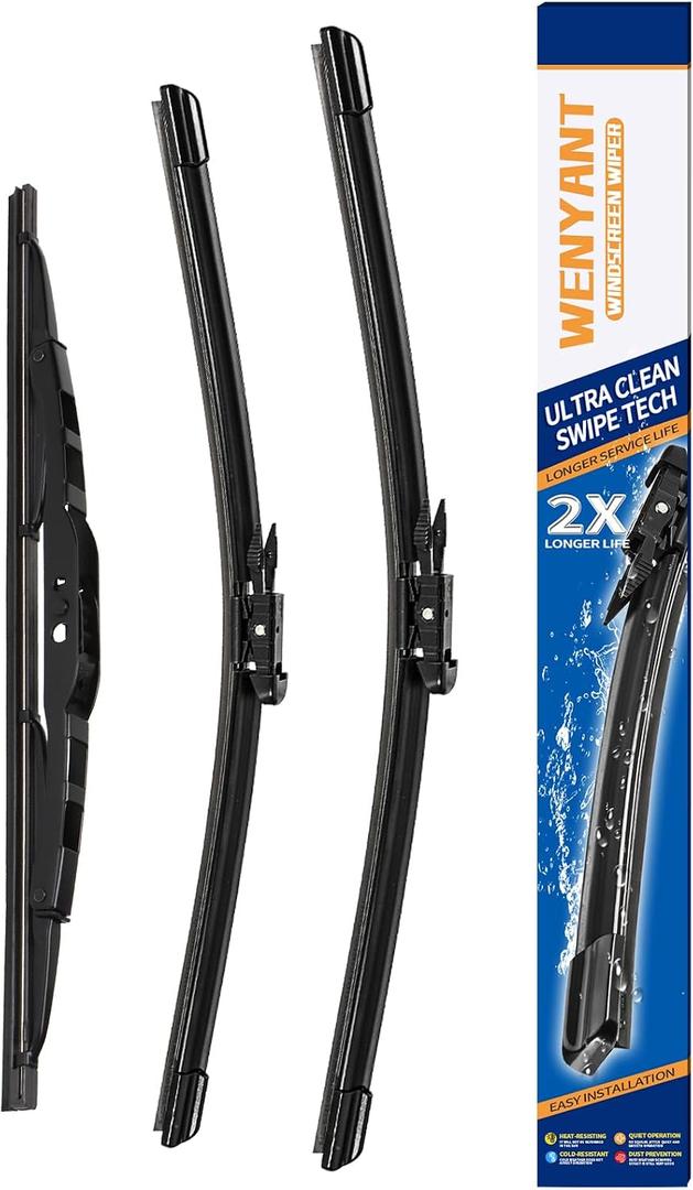 24"/21"/13" Windshield Wipers Compatible with Chevy Chevrolet Traverse 2012-2017 Front and Rear Wiper Blades for My Car Original Equipment Automotive Replacement (Set of 3)