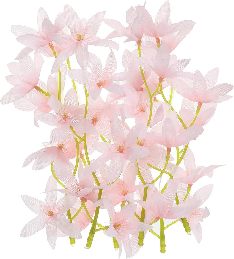 PATIKIL 7 Inch Artificial Orchid Flower, 24 Pcs Floating Candles Simulation Flower Cylinder Vase Fillers for Home Wedding Decoration, Pink PATIKIL 7 Inch Artificial Orchid Flower, 24 Pcs Floating Candles Simulation Flower Cylinder Vase Fillers for Home Wedding Decoration, Pink