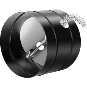 6 Inch Stove Pipe Damper, Wood Burning Stove Pipe Can Control Airflow, Wood Stove Damper Can Improve Fuel Combustion Efficiency and Reduce Smoke and Carbon Monoxide