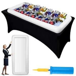 Halloscume Large Inflatable Serving Bar 72 x 30 x 5'' Inflatable Ice Serving Buffet Bar Inflatable Cooler Ice Buffet Salad Serving Trays with Drain Plug for Pool Outdoor Party Picnic(White, 1 Pack) Halloscume Large Inflatable Serving Bar 72 x 30 x 5'' Inflatable Ice Serving Buffet Bar Inflatable Cooler Ice Buffet Salad Serving Trays with Drain Plug for Pool Outdoor Party Picnic(White, 1 Pack)