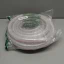 Soft Braided PVC Tubing - 3/4" ID x 1" OD High Pressure Clear Flexible PVC Tube Reinforced Vinyl Hose for Water, Oil with 2pcs Hose Clamps (25Ft)