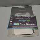 Titanium Cutting Board Set of 3,100% Pure Titanium Cutting Boards for Kitchen, Double Sided Non Toxic Cutting Board, Ideal Charcuterie & Chopping for Meat, Hygiene Durable DishwashrS+M+L)