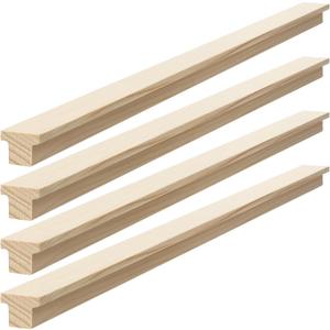 Yousoontic 4 Pack Hardwood Center Mount Drawer Slides Wooden Drawer Track Classic T Shaped Design Fits The Slide Guides