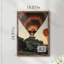 A2 Picture Frame Brown, Classic 16.5x23.4 Poster Frame, Horizontal or Vertical Wall Mounting, 1 Pack
