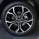 4Pack Wheel Center Caps for Infiniti QX50 Q50 Q70 Q70L Q60 QX60 QX80 EX25 EX35, ABS Wheel Rim Hubcaps Hub Cover, 60mm/2.36 Inch (Black)