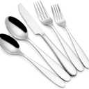 Silverware Set, CITESANA 20-Piece Heavy Duty Mirror Polished Stainless Steel Flatware Set Cutlery Set Flatware Service for 4