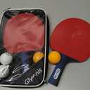 Glymnis Ping Pong Paddles Set Table Tennis Rackets with Balls and Storage Case, 2/4 Premium Ping Pong Rackets for Indoor Outdoor