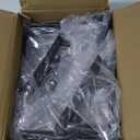 20 Pack L12 x H 8" Black Heavy Duty Shelf Brackets with Screws Metal Shelf Brackets Shelf Support Angle Brackets for Shelves L Brackets Heavy Duty Floating Shelf