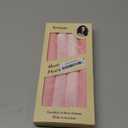 Heatless Curls Overnight with Satin Head Scarf, Velvet Hair Rollers for Blowout Look, No Heat Curling Rod for Long Thick Hair, Soft Sleep In Flexi Rods (Pink)