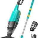 Cordless Rechargeable Pool Vacuum for Inground Pools, Handheld Pool Cleaner for Above Ground Pool, Spas and Hot Tubs, Long Lasting, Ideal for Dirt (Green)