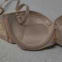 Plusexy Women's Push Up Strapless Bra Thick Padded Underwire Convertible Multiway Bras (34C, Nude)