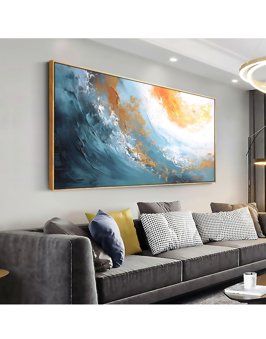 Floral Wall Art Canvas Prints Colorful Leaf Flower Pictures Bedroom Wall Decor Minimalist Plant Paintings for Living room Bathroom Office Home Kitchen Decorations 30X60inches Botanical Artwork Ready (57L" x 28W")