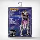 Spooktacular Creations Zombie Halloween Cheerleader Costume, Girls Scary Cheerless Costume, Kids Dead Cheerleading Outfit for Halloween Role Play Themed Parties, Purple Black, S
