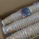 12 oz Compostable Coffee Cups 120 Pack, BPI Certified Disposable Coffee Cups 12 oz, PLA Coated Natural Kraft Paper Cups for Office, Coffee Bar & Travel