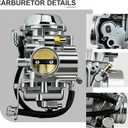 Carburetor Fit for Arctic Cat 250 300 400 2x4 4x4 ATV 1998-2001, Replacement for 0470-348 0470-352 0470-362 0470-367