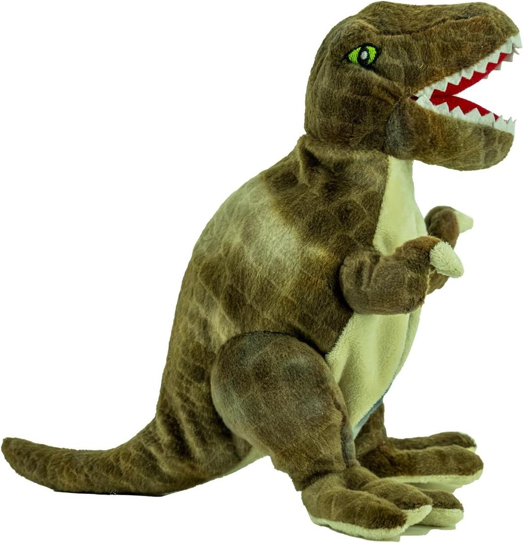 Reversible Dinosaur Plush Stuffed Animal Dino Dragon Plushies Toys to Egg Flip 2 in 1 A Set Cute Stuff for Baby Kids Toddlers Boys & Girls Birthday Gifts(T-rex)