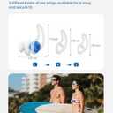 Ear Plugs for Swimming2 Pairs Soft Silicone Reusable Waterproof Earplugs for Adults & Men Women, Custom Fit for Swimmers Ear, Pool, Beach, Snorkeling, Surfing, Kickboard Training(Blue)