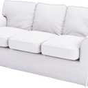 Heavy Cotton UPPLAND Sofa Cover Replacement Compatible for IKEA UPPLAND Three 3 Seat Sofa Slipcover (Uppland Sofa White)