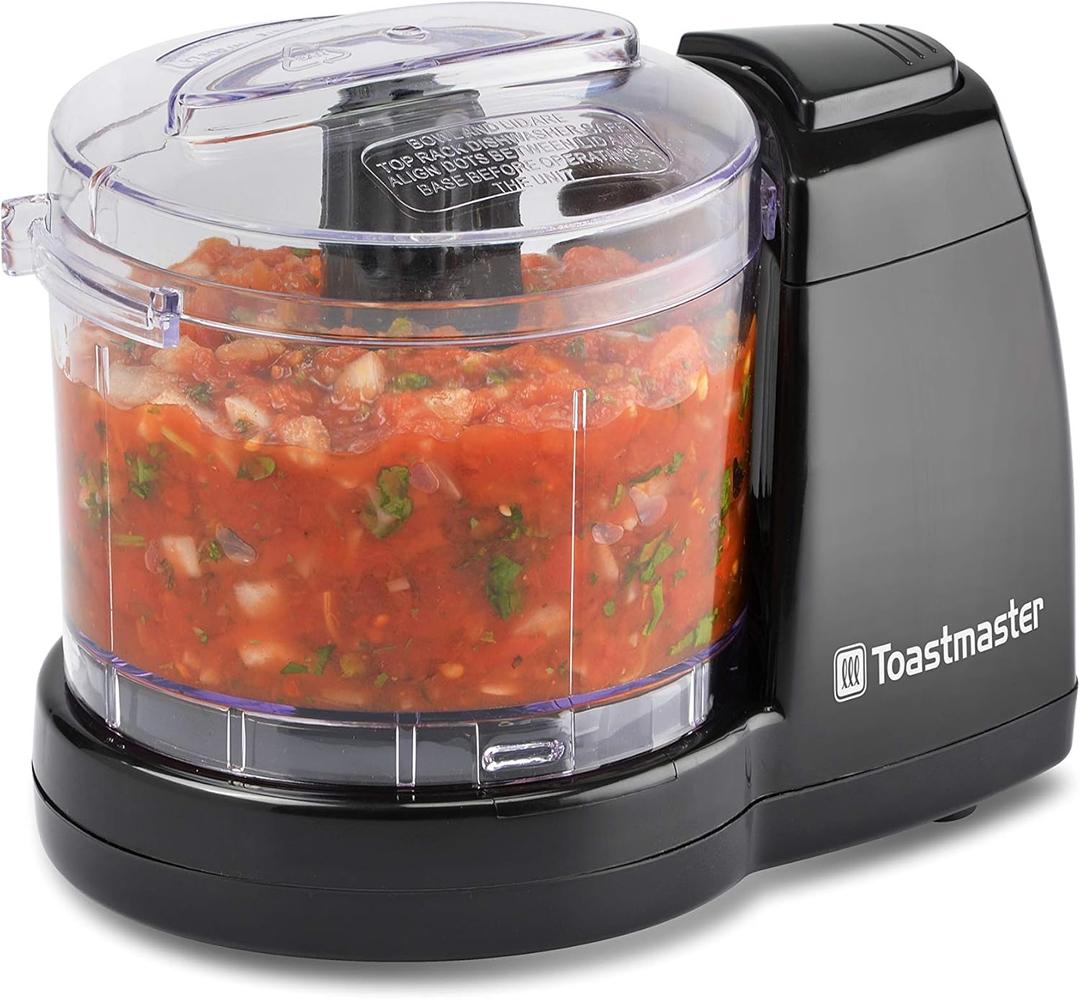 Toastmaster TM-61MC 1.5 Cup One-Touch Mini Food Chopper, Black