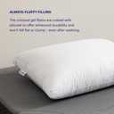 Purple Cloud Pillow - Standard Size, Hypoallergenic Gel Fiber Fill for Plush, Cloud-Like Comfort - Molds to Support Head & Neck, Wont Clump or Flatten