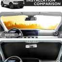 BIBLOZ Car Windshield Sun Shade for Ford Bronco Sport 2021-2025 2026 Accessories Foldable Car Sunshade Front Windshield Sun Visor PET Reflective Material(Not for Bronco)