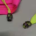 Men's Bright Color Swim Trunks, Sexy Stretch Swimwear, Drawsting Low-Rise Square-Leg (Medium, Neon Pink)