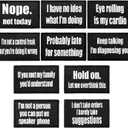 Jutom 20 Pcs Funny Sayings Patches Funny Hook and Loop Applique for Hats Christmas Embroidered Sew Attach Fastener Hook and Loop Emblem Sarcasm Patch for Backpack Jeans Vest Coat Badge