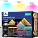 Permanent Outdoor Lights Pro 100ft, 72W RGBCW Eaves Lights with 72 LED Lights, 80lm, Cuttable, 111 Scene Modes, IP67 Waterproof Lighting for Christmas Decoration, Compatible with Alexa, White